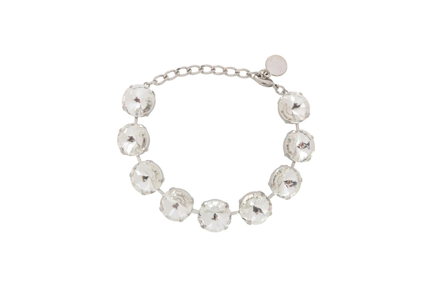 MF CRYSTAL SILVER STONE BRACELET - Vi-Leen's Fashions