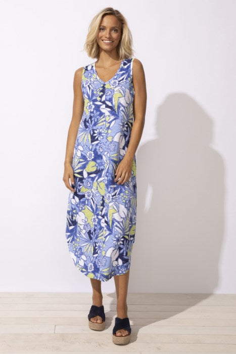 ESCAPE COTTON SLUB SEAMED DRESS - RESORT - Vi-Leen's Fashions