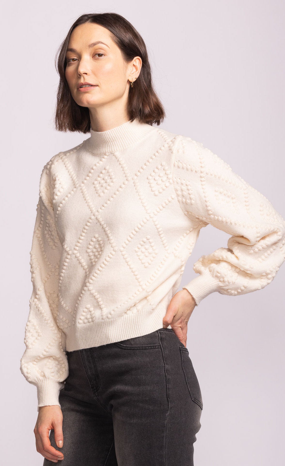 PINK MARTINI MARISA SWEATER - OFF WHITE