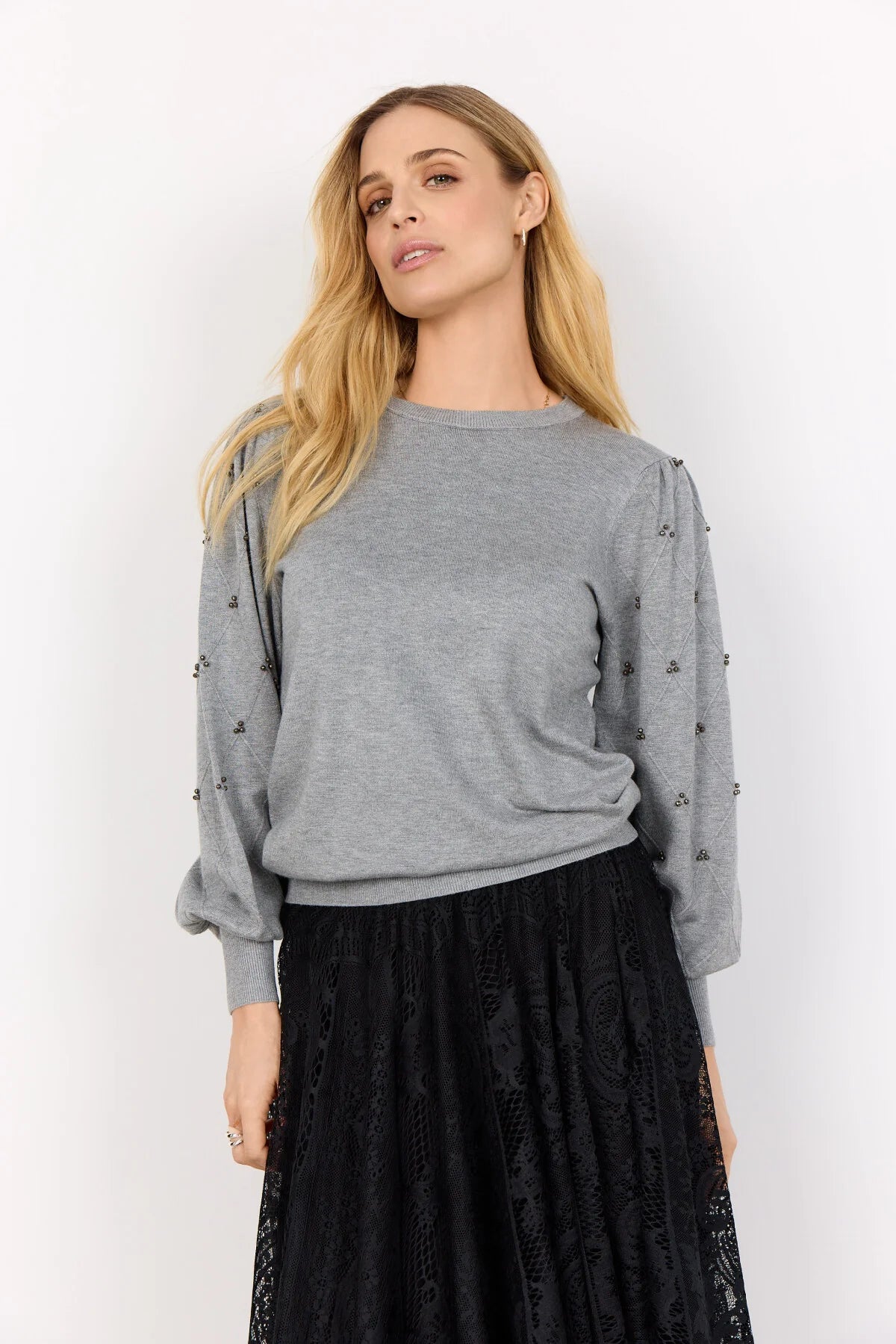 SOYACONCEPT DOLLIE SWEATER - GREY MELANGE