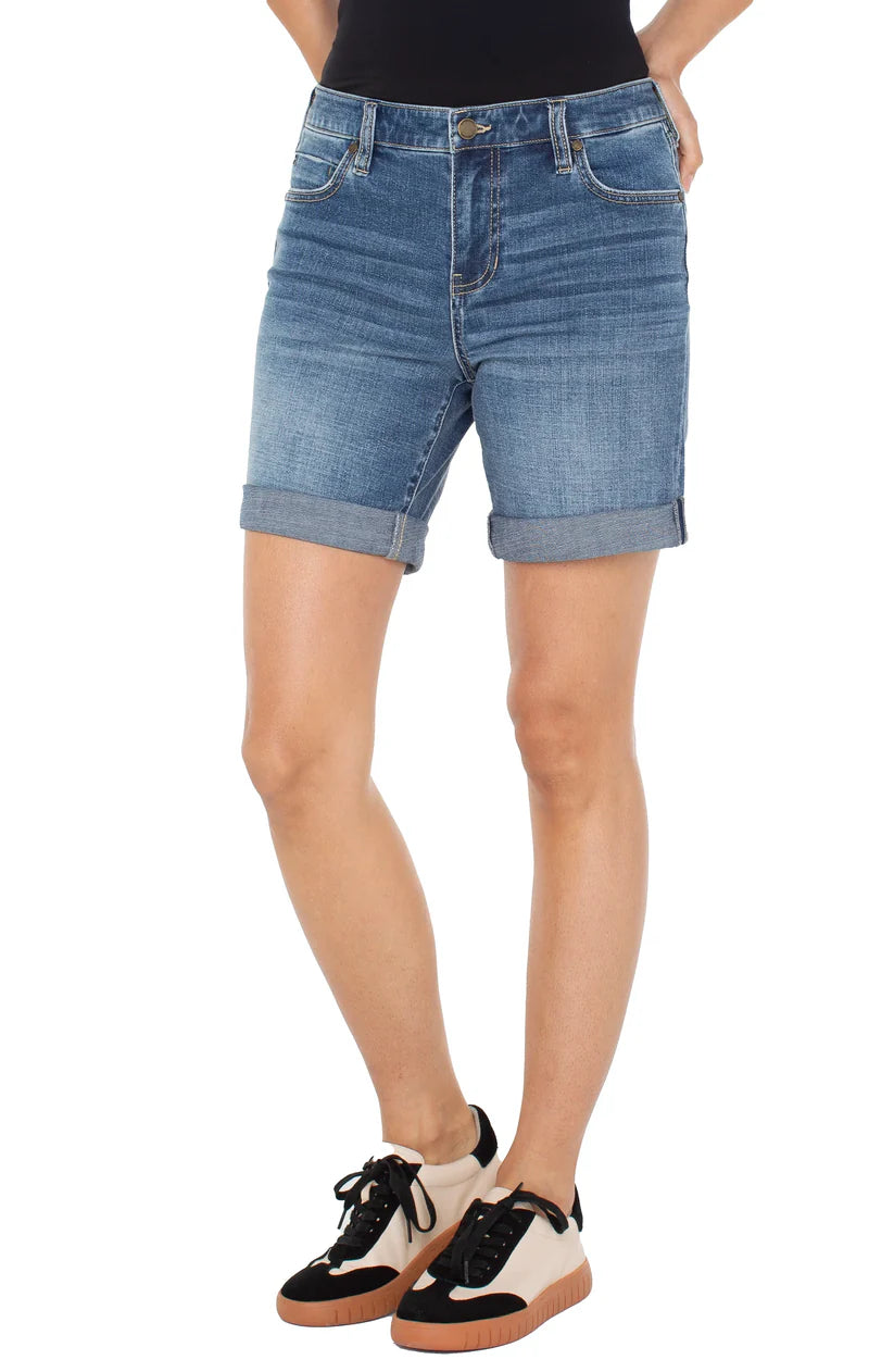 LIVERPOOL MARLEY GIRLFRIEND DENIM SHORT - PACTOLA - Vi-Leen's Fashions