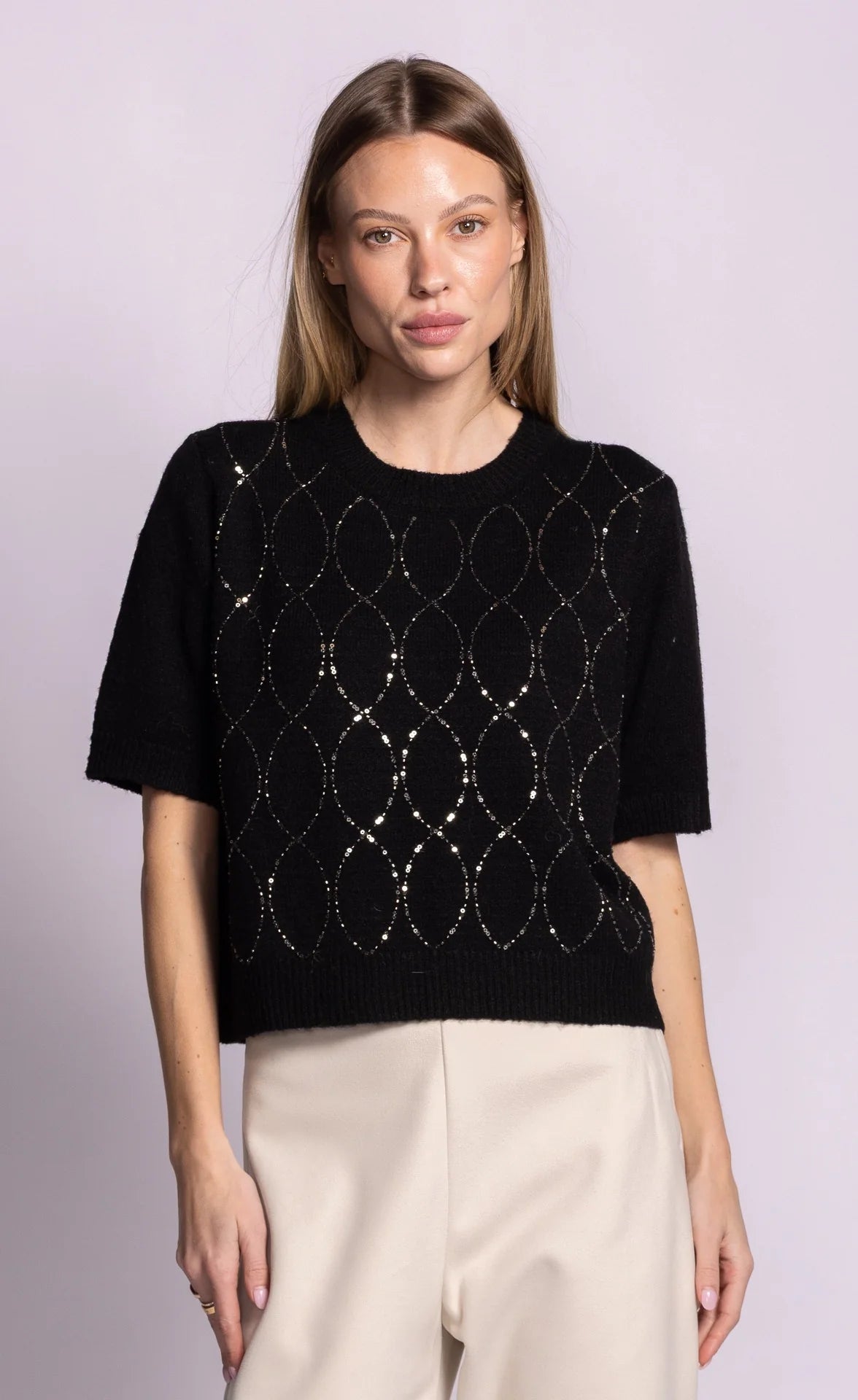 PINK MARTINI ESME SWEATER - BLACK