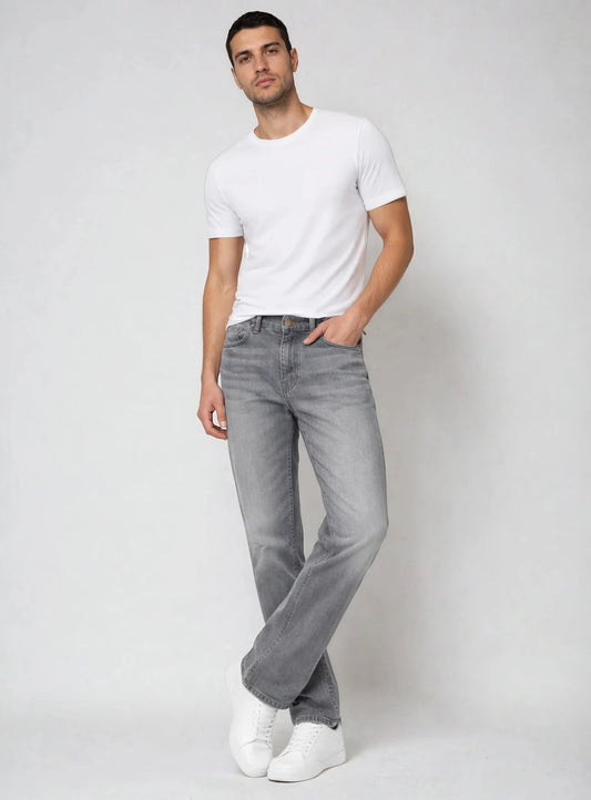 MEN'S POINT ZERO FLEX CLASSIC FIT DENIM - GREY - Vi-Leen's Fashions