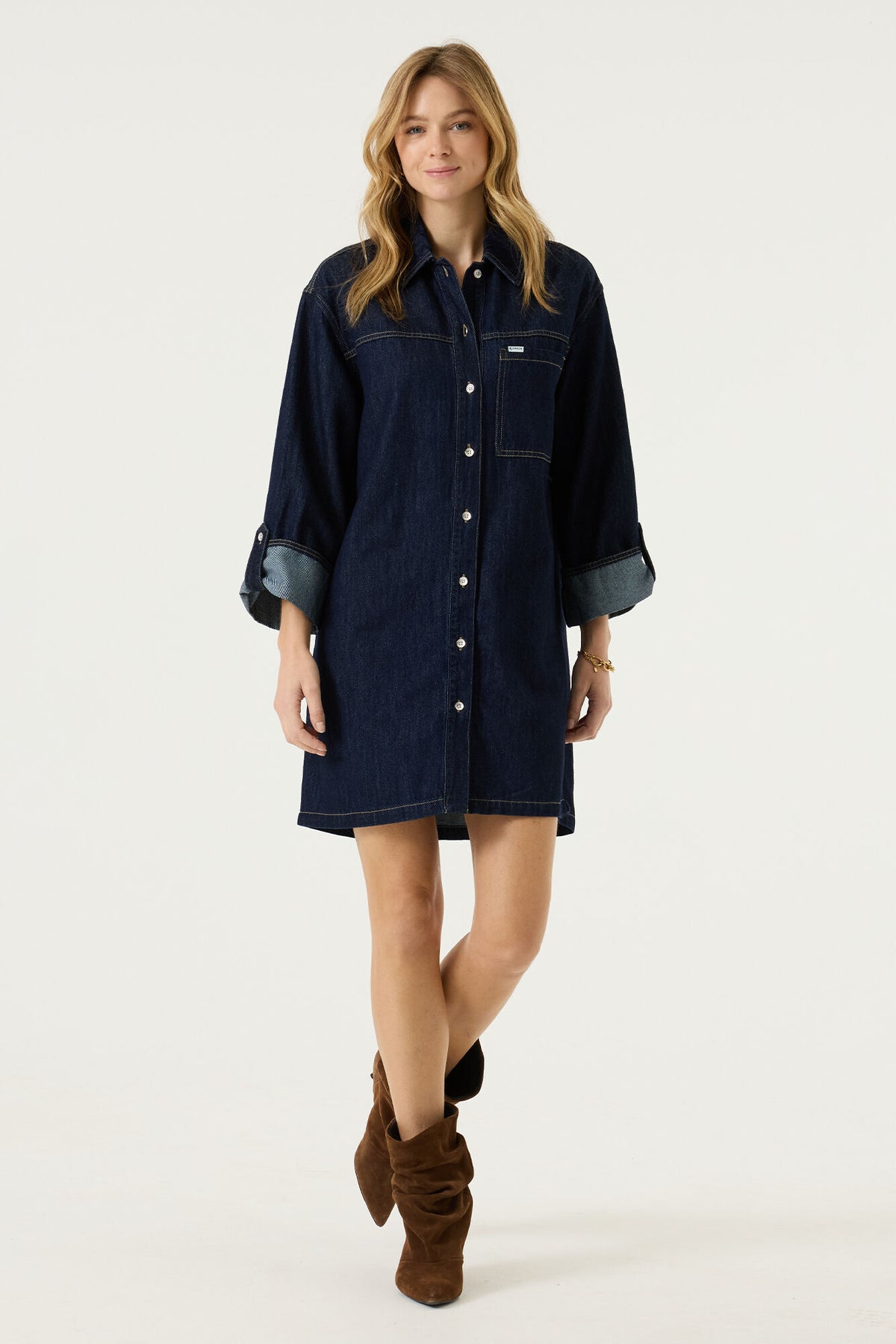 GARCIA DENIM DRESS - DARK WASH