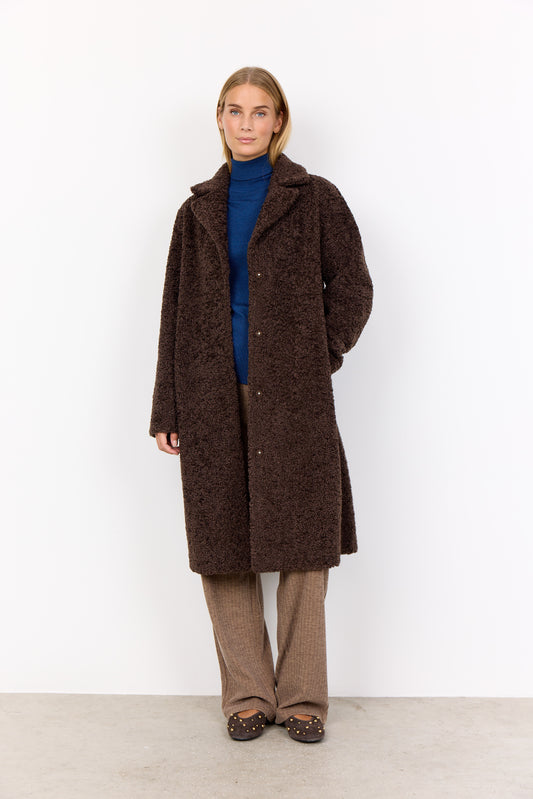 SOYACONCEPT MUKITE WOVEN JACKET - HOT FUDGE
