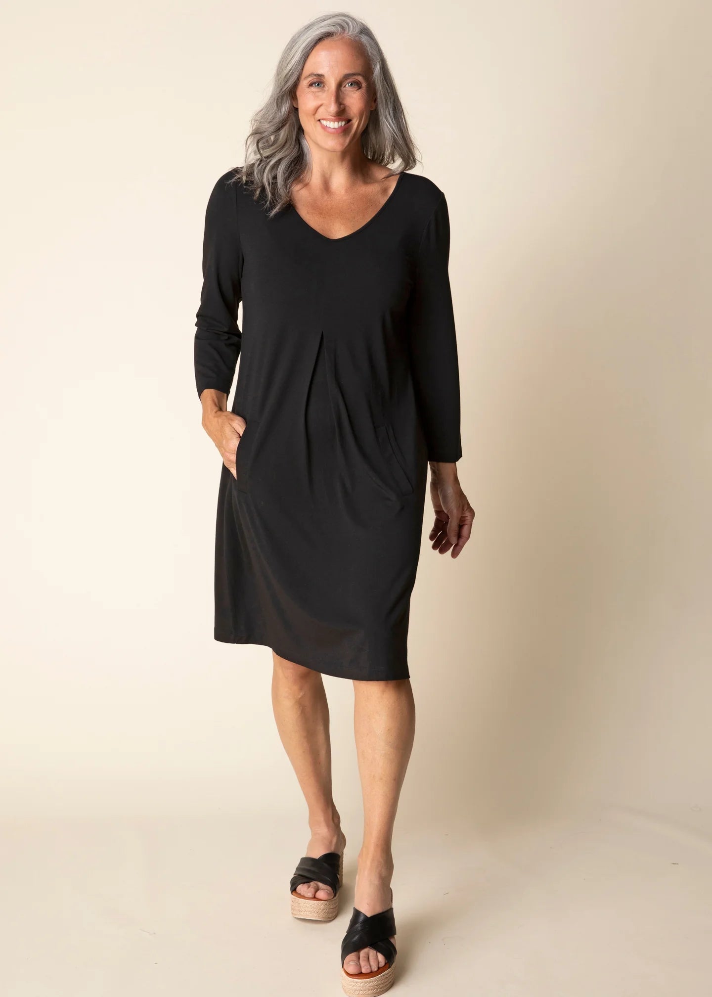 HABITAT GREENWICH DRESS - BLACK