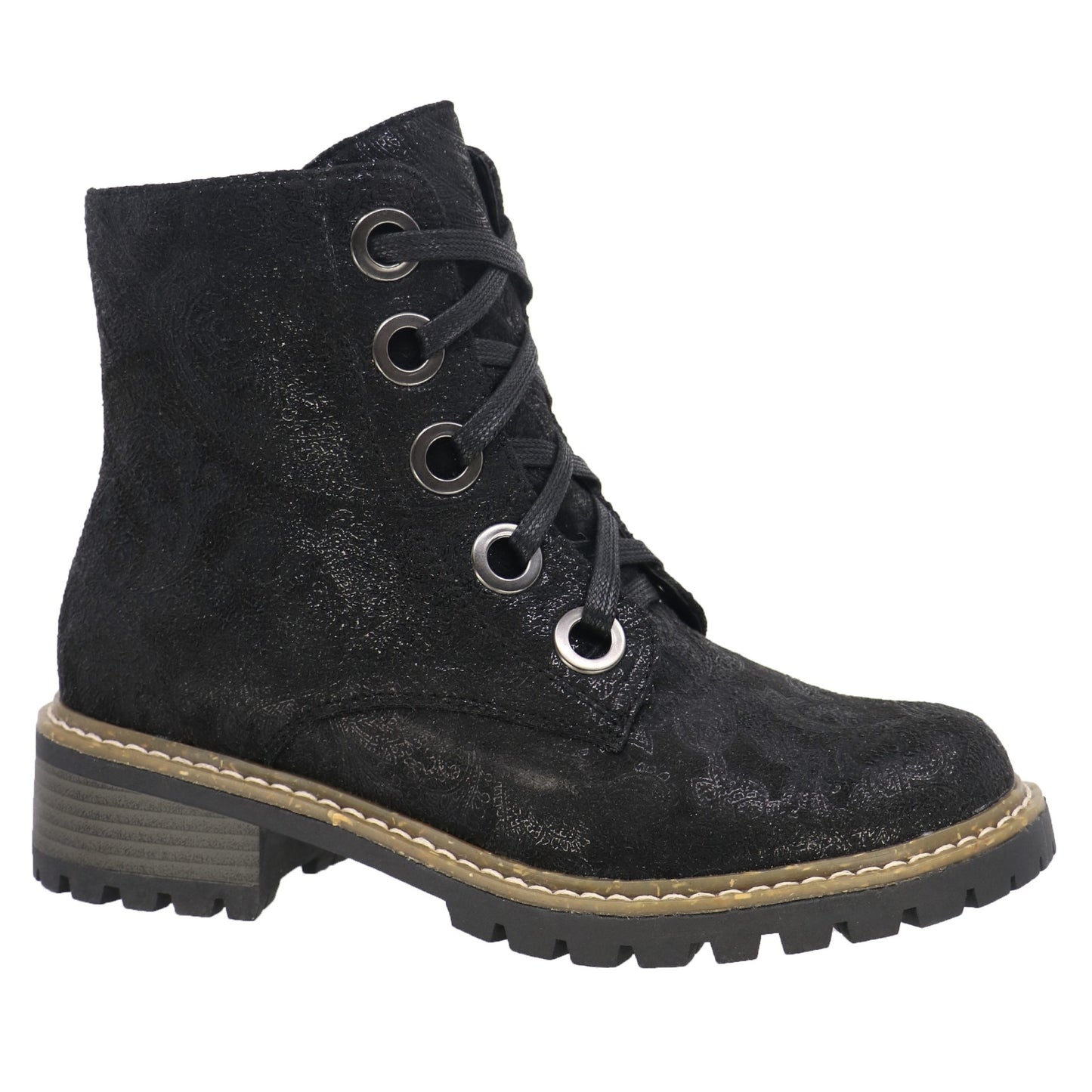 TAXI CLAUDIA BLACK FLORAL BOOT - Vi-Leen's Fashions