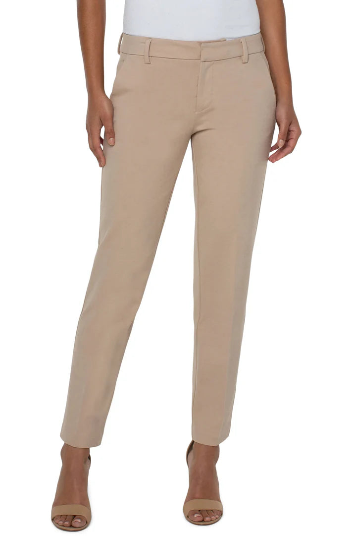 LIVERPOOL KELSEY TROUSER - BISCUIT TAN - Vi-Leen's Fashions