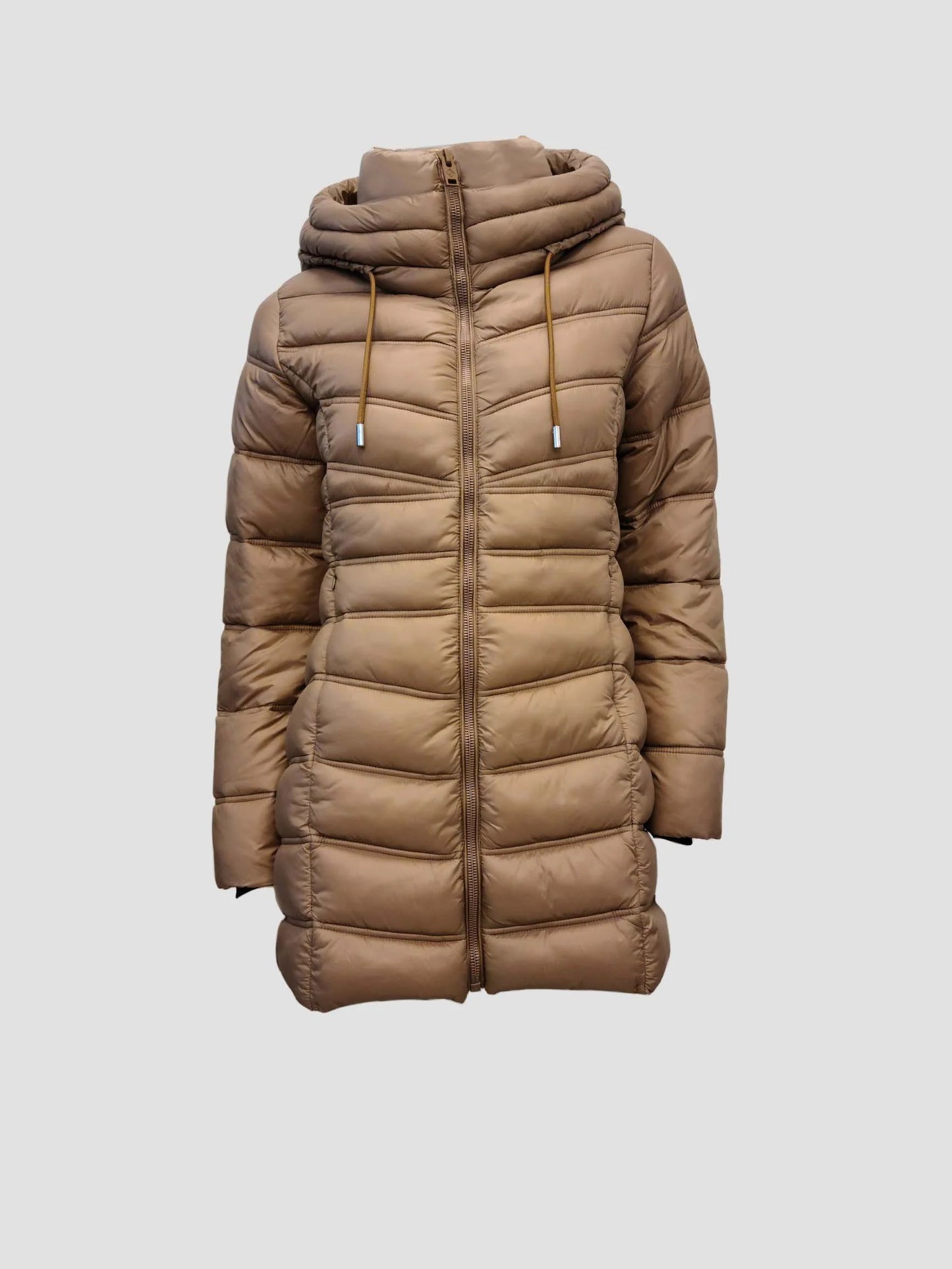 POINT ZERO MID WEIGHT PUFFER JACKET - CAMEL