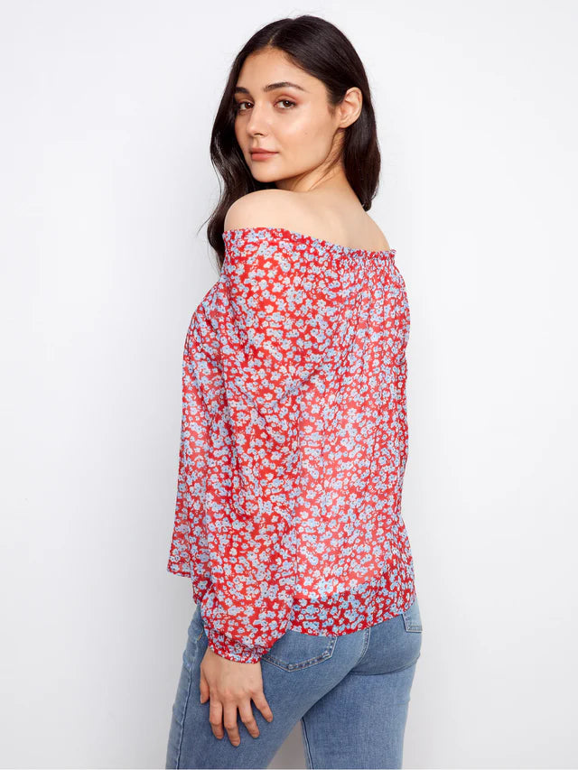CHARLIE B WEAR ME 2 WAYS PRINT TOP - DIXIE - Vi-Leen's Fashions