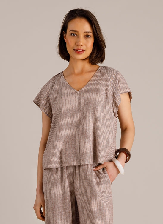 YEST MANON TOP - COFFEE BROWN - Vi-Leen's Fashions