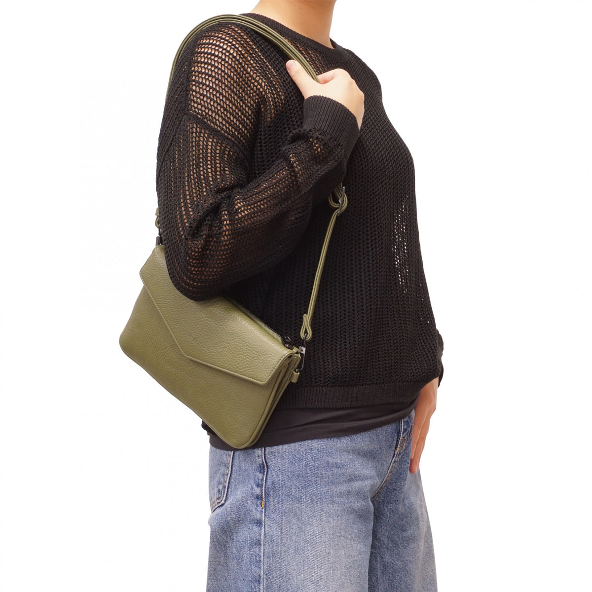 LUXURY CROSSBODY/WALLET - BLACK