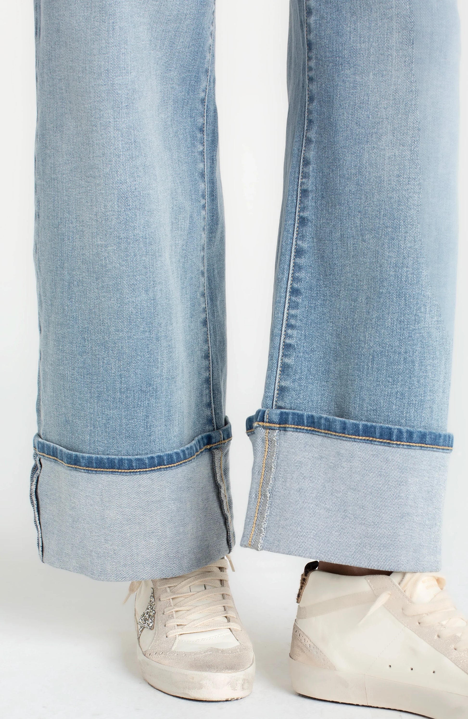 LIVERPOOL MORGAN CUFFED WIDE LEG JEAN - RINCON BEACH - Vi-Leen's Fashions