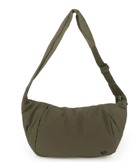 CANA COTTON SLING HOBO - KHAKI