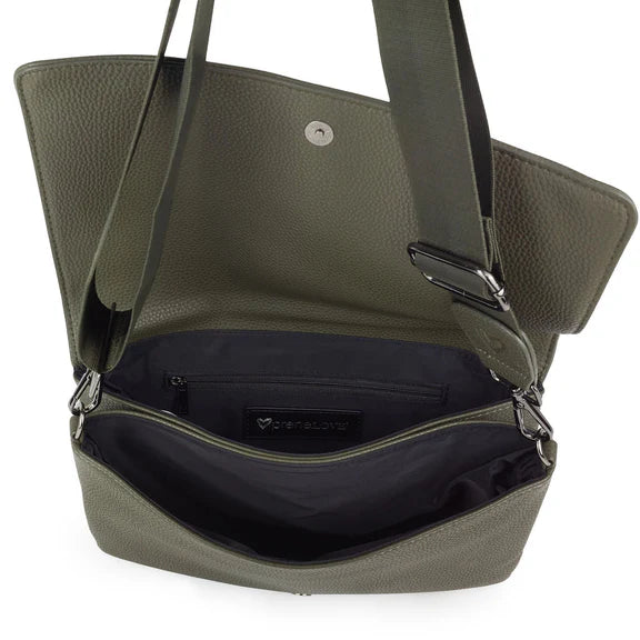 RISTON VEGAN LEATHER CROSSBODY - OLIVE