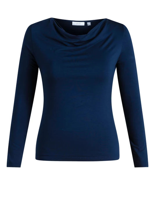 YEST ULINA JERSEY TOP - DARK BLUE - Vi-Leen's Fashions