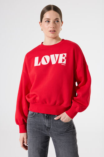 GARCIA LOVE SWEATSHIRT - TRUE RED