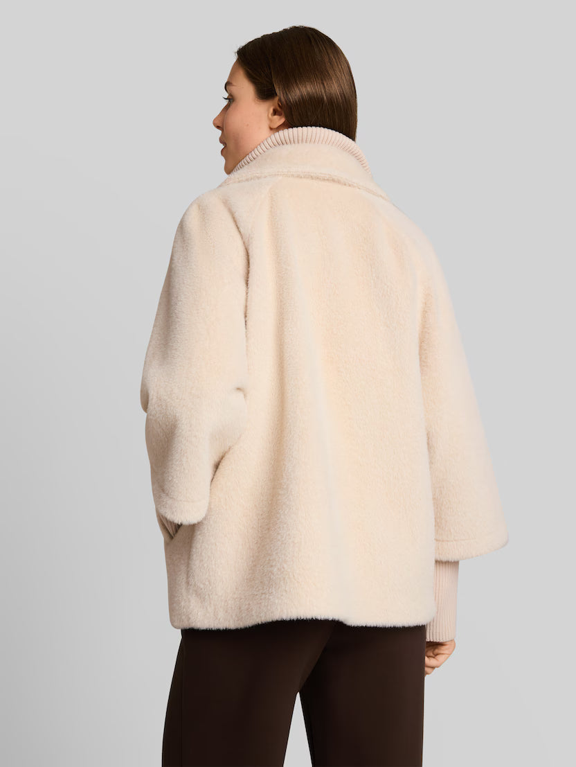 TOM TAILOR COSY CAPE JACKET - COLD BEIGE - Vi-Leen's Fashions