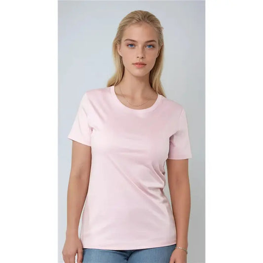 CARRELI COTTON CREW NECK T-SHIRT - PINK
