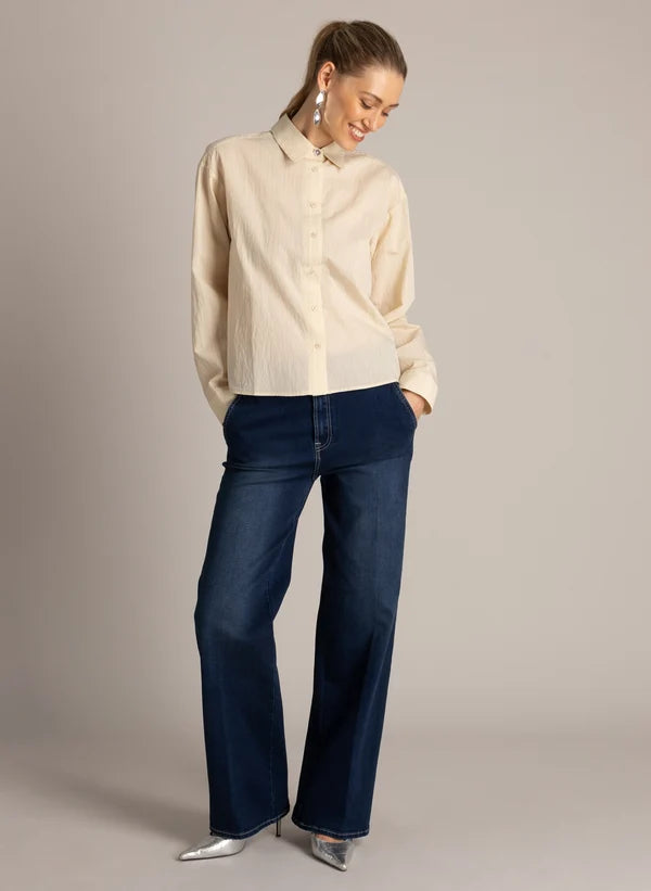 ULRICA WIDE FIT JEAN - DARK BLUE
