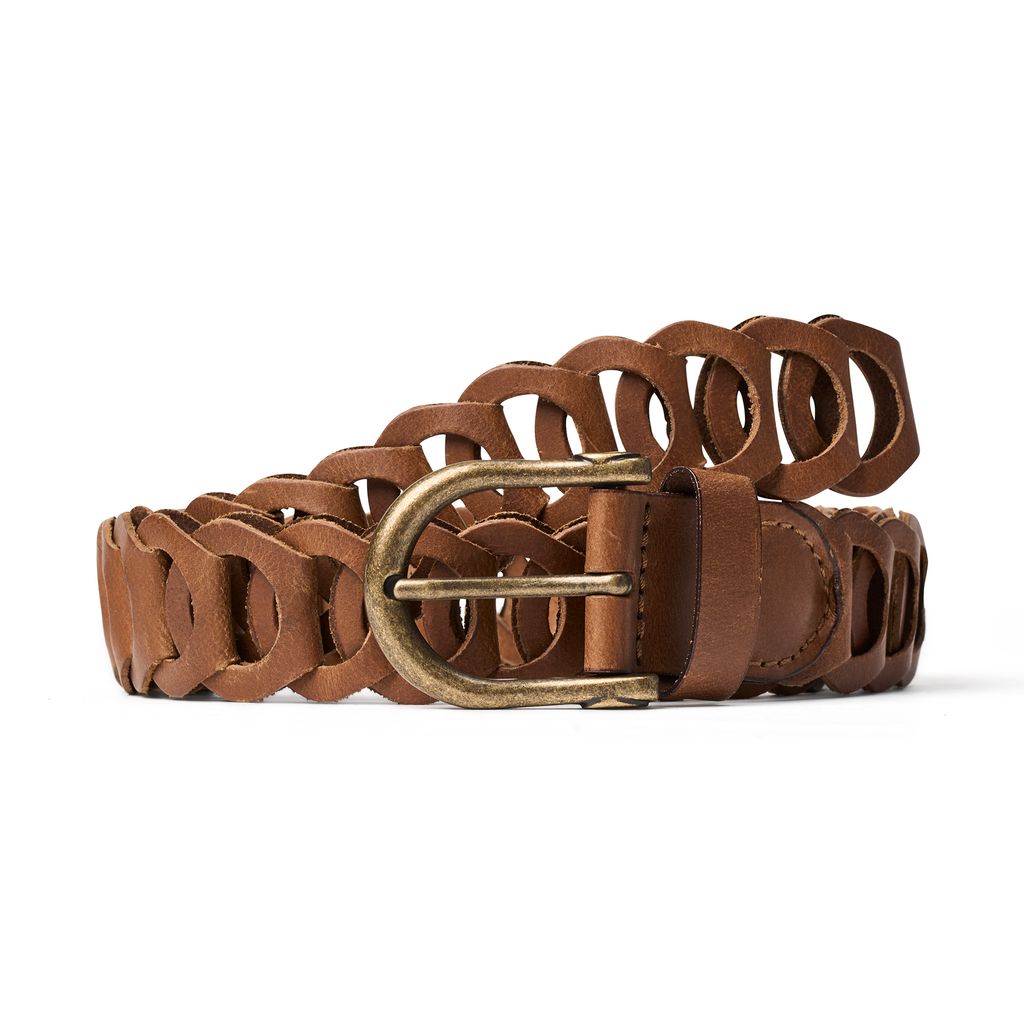 LADIES KIM BELT - DARK TAN - Vi-Leen's Fashions