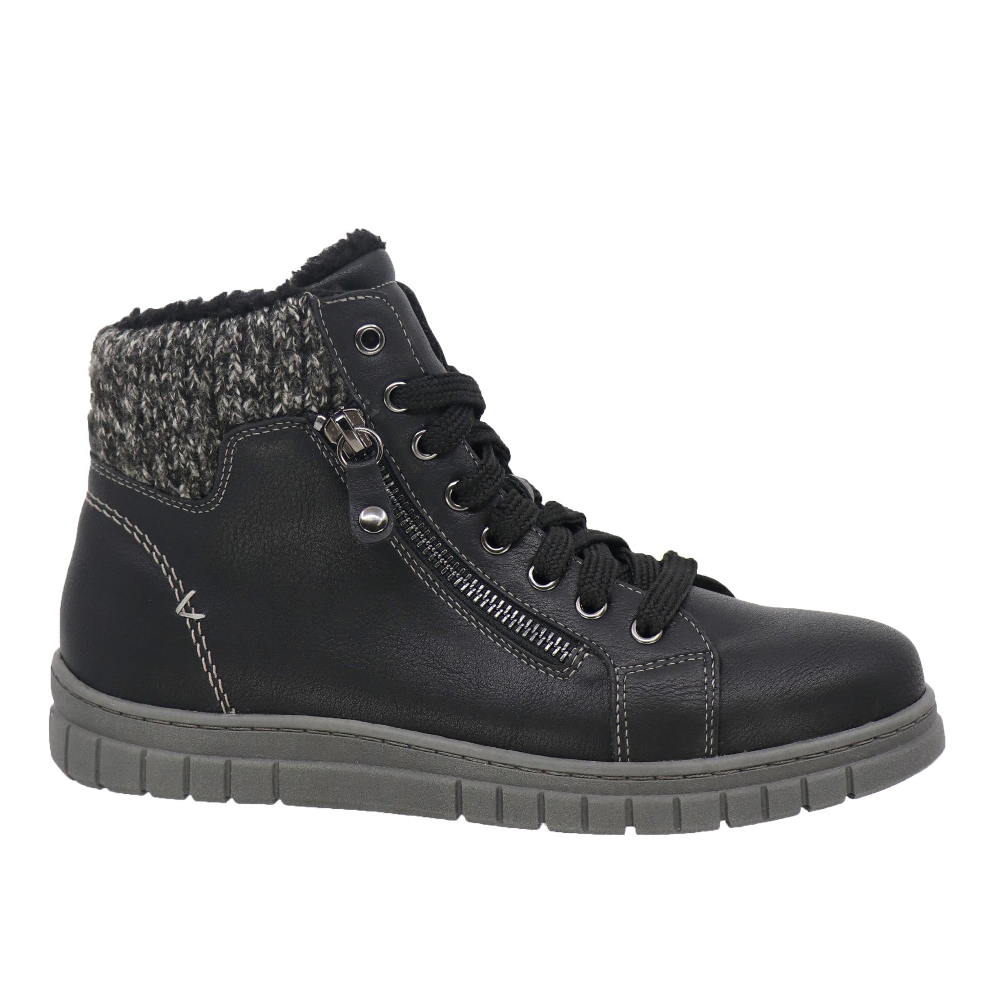 TAXI JAYDEN TEX WATER RESISTANT BOOT - BLACK - Vi-Leen's Fashions