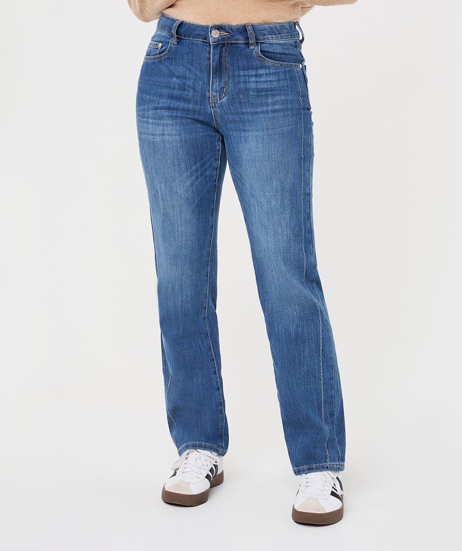 ESQUALO STRAIGHT LEG DENIM - BLUE