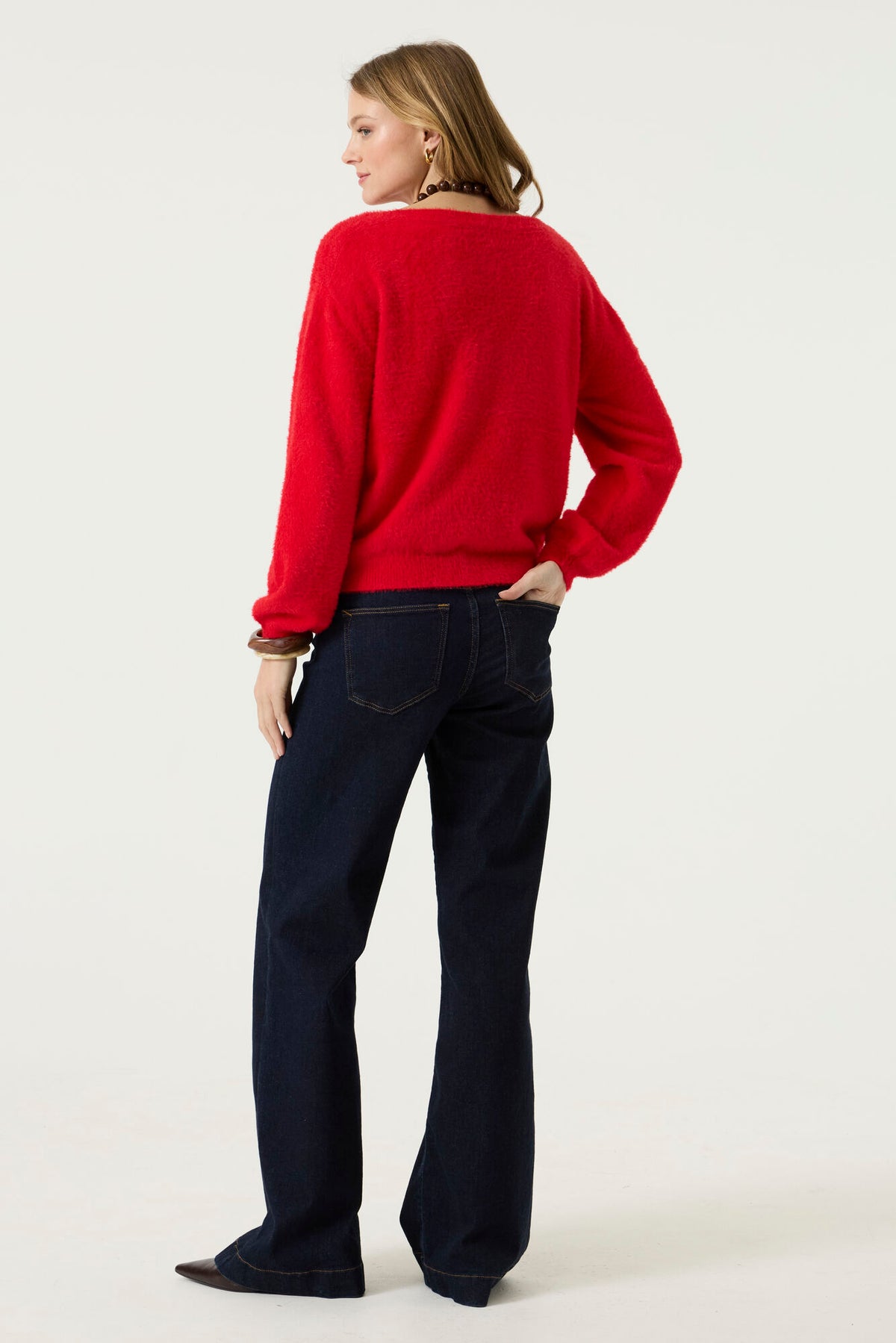 GARCIA SOFT SWEATER - RED PETAL