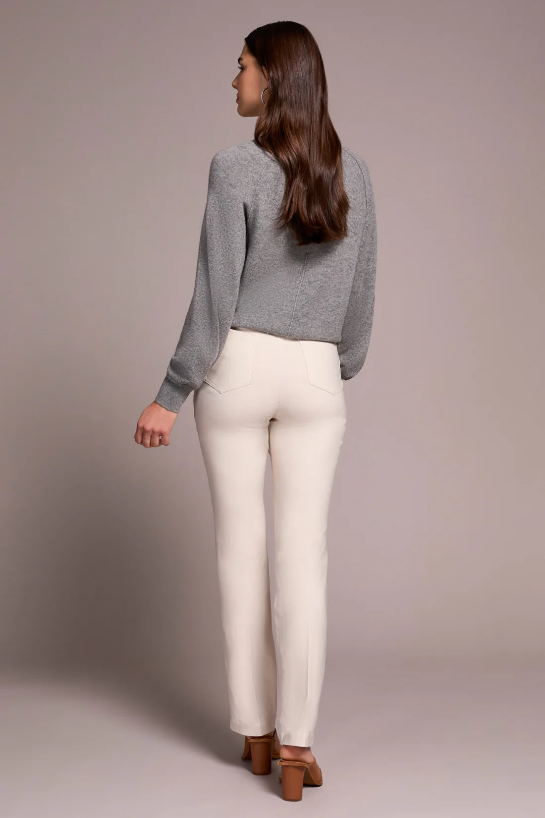 TRIBAL PETITE FLATTEN IT PULL ON PANT - MOONSTONE