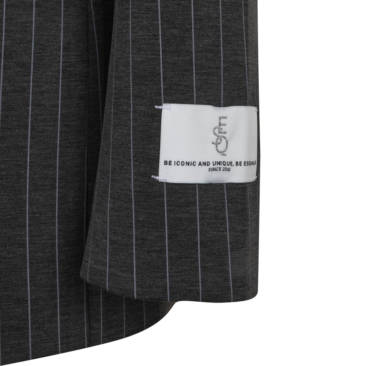ESQUALO BLAZER SOFT MODAL STRIPE - CHARCOAL - Vi-Leen's Fashions