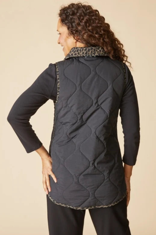 HABITAT PUFFER VEST - BLACK - Vi-Leen's Fashions