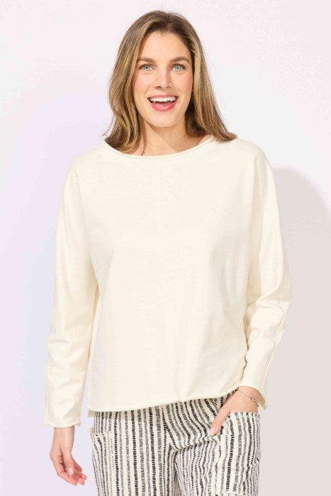 ESCAPE OCEAN FRONT PULLOVER - PEARL - Vi-Leen's Fashions