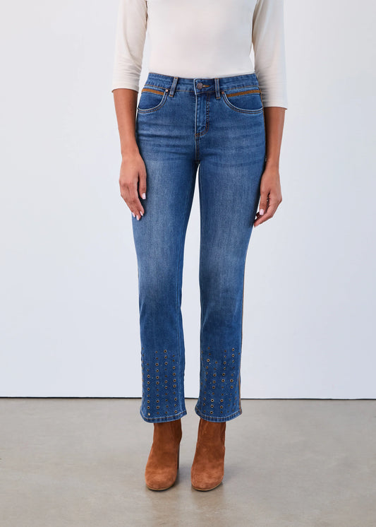 FDJ OLIVIA BOOTCUT JEAN - INDIGO
