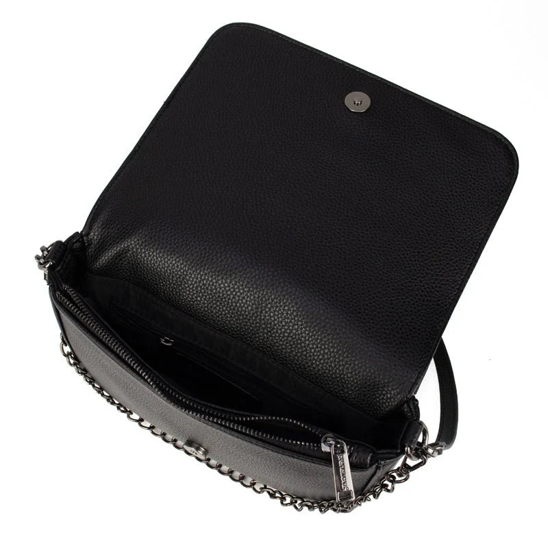WEMBLEY VEGAN CROSSBODY - BLACK
