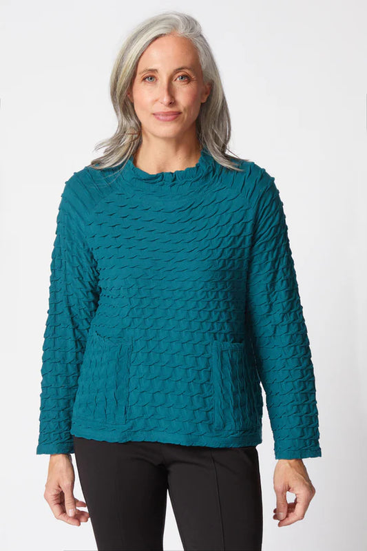HABITAT RAGLAN POCKET TOP - JUNIPER