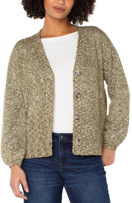 LIVERPOOL KNIT CARDIGAN - OLIVE