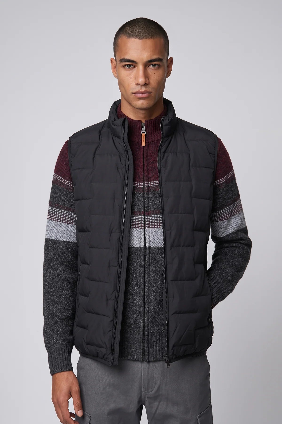 MEN'S POINT ZERO ULTRALIGHT QUILTED VEST - BLACK - Vi-Leen's Fashions