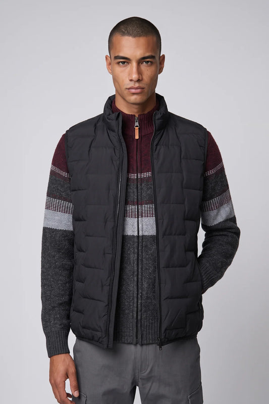 MEN'S POINT ZERO ULTRALIGHT QUILTED VEST - BLACK - Vi-Leen's Fashions