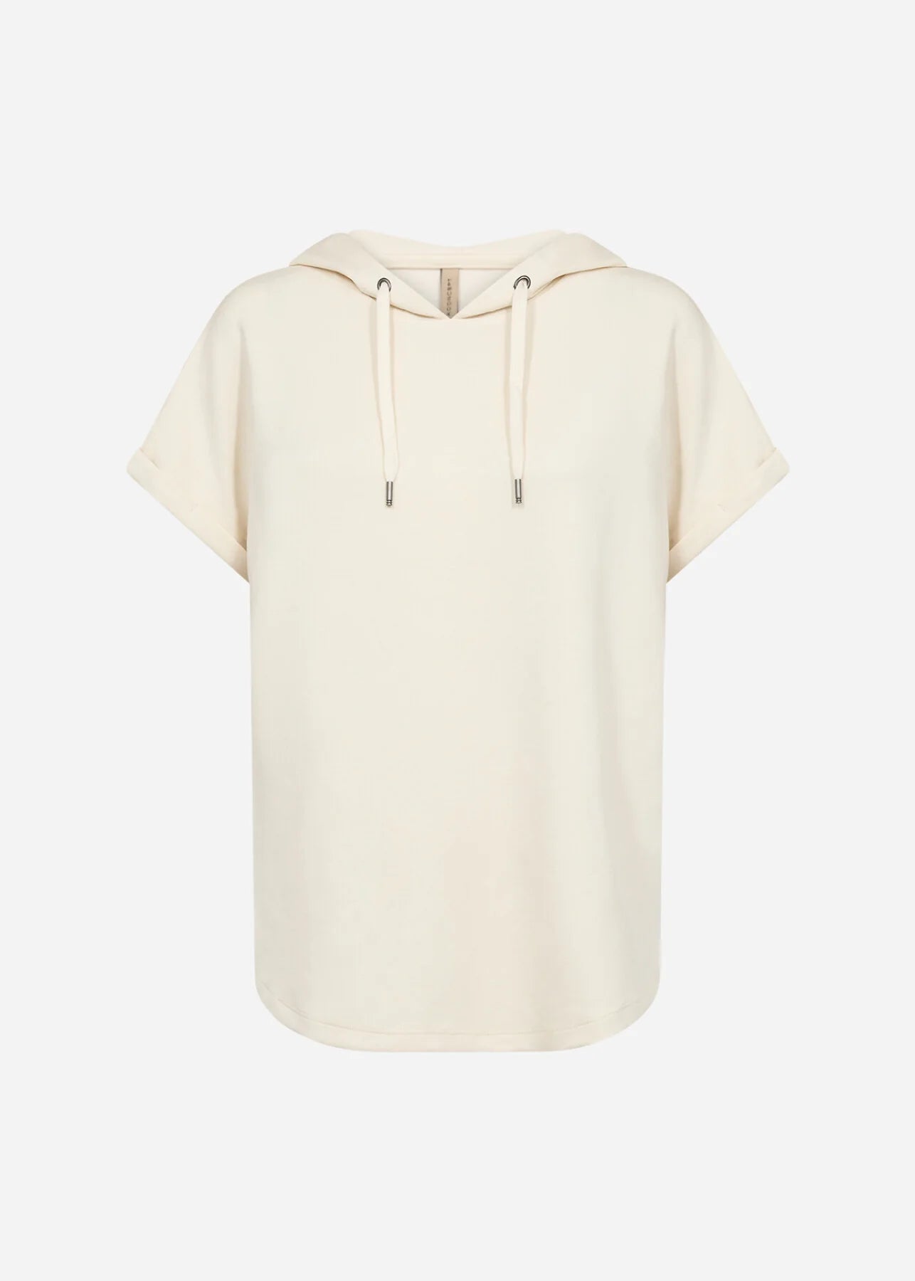 SOYACONCEPT BANU SHORT SLEEVE HOODIE - CREAM - Vi-Leen's Fashions