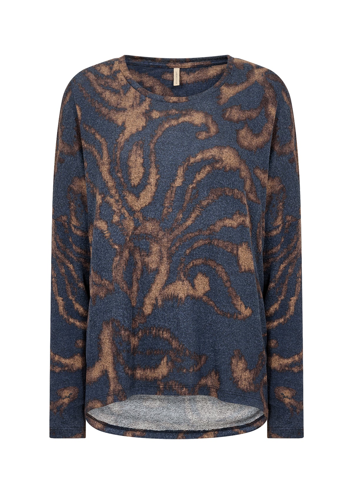 SOYACONCEPT BIARA TOP - NAVY MELANGE