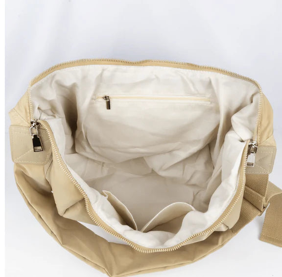 CANA COTTON SLING HOBO - OLIVE