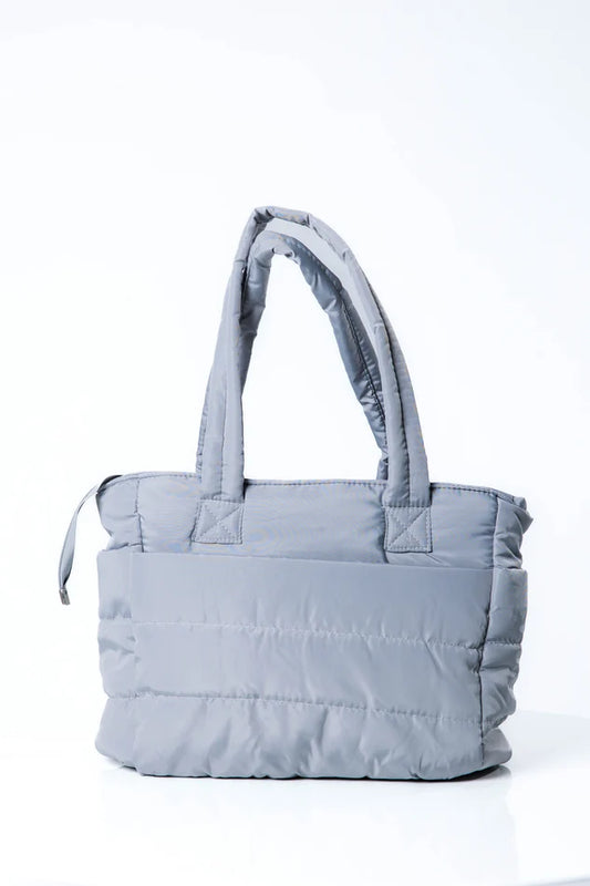PUFFER BAG - LIGHT GREY