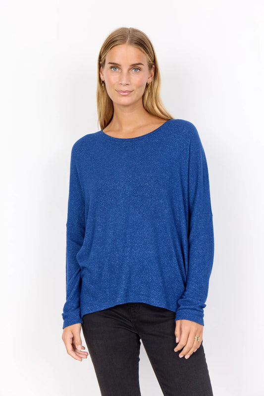 SOYACONCEPT BIARA TOP - BLUE MELANGE