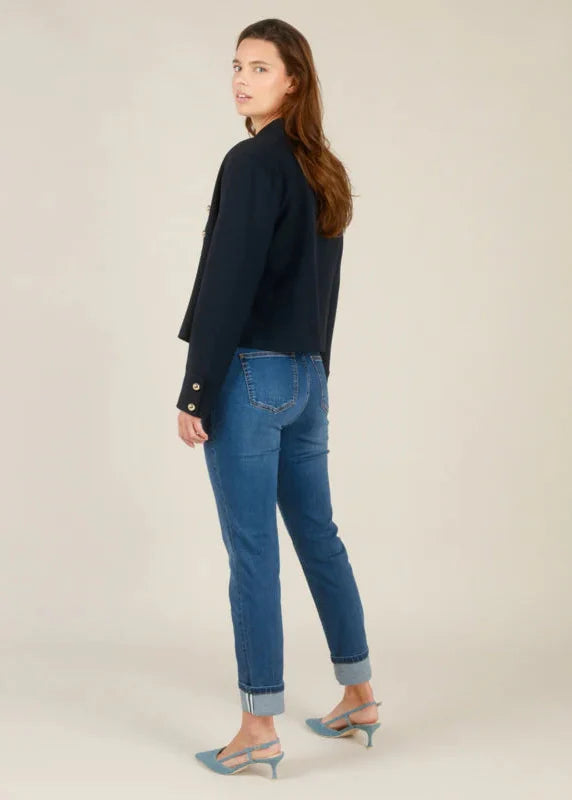 YEST RIMA SLIM FIT JEAN - STONE WASH BLUE - Vi-Leen's Fashions