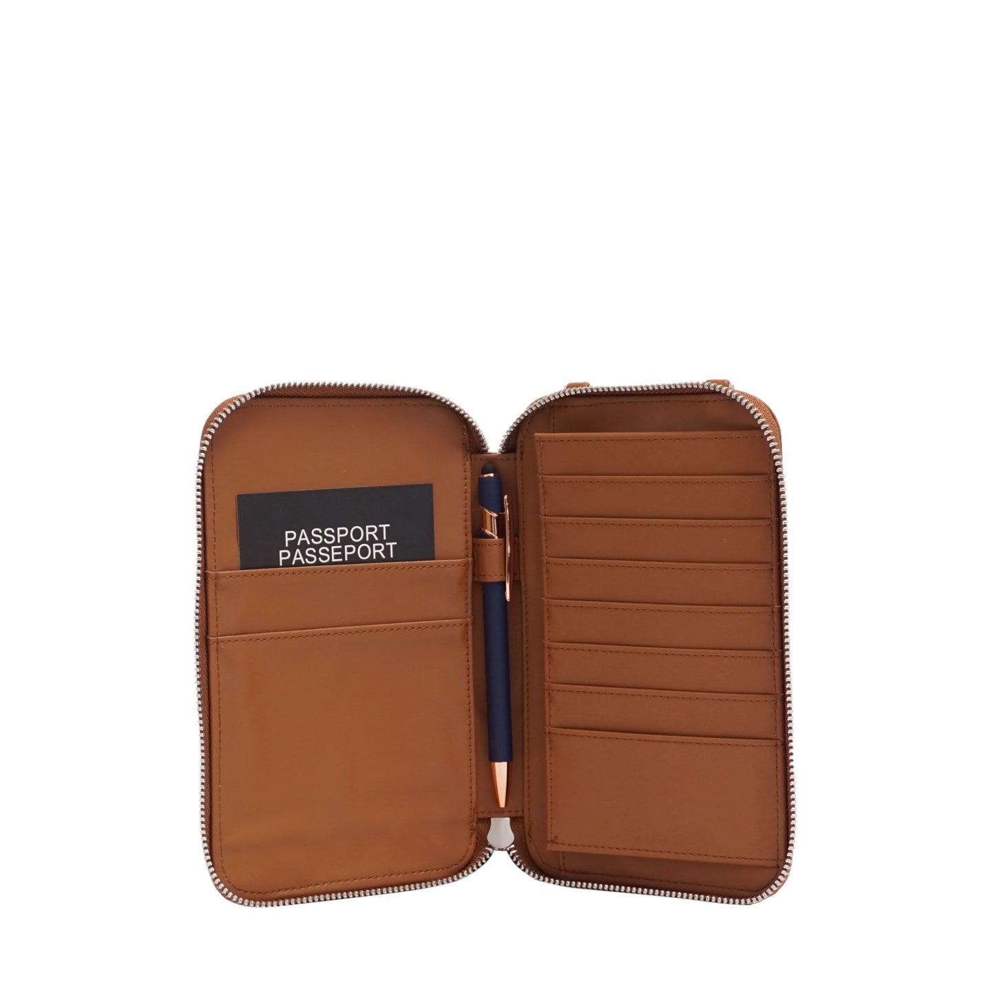 WINZLEY PASSPORT CROSSBODY - CAMEL