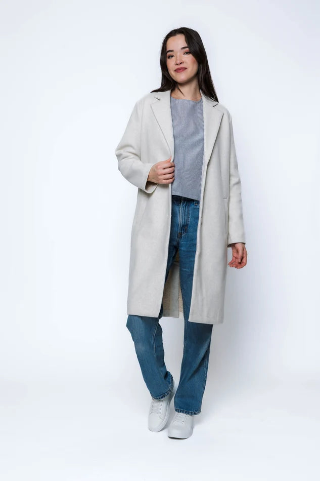 ORB AVEN CLOTH COAT - OATMEAL