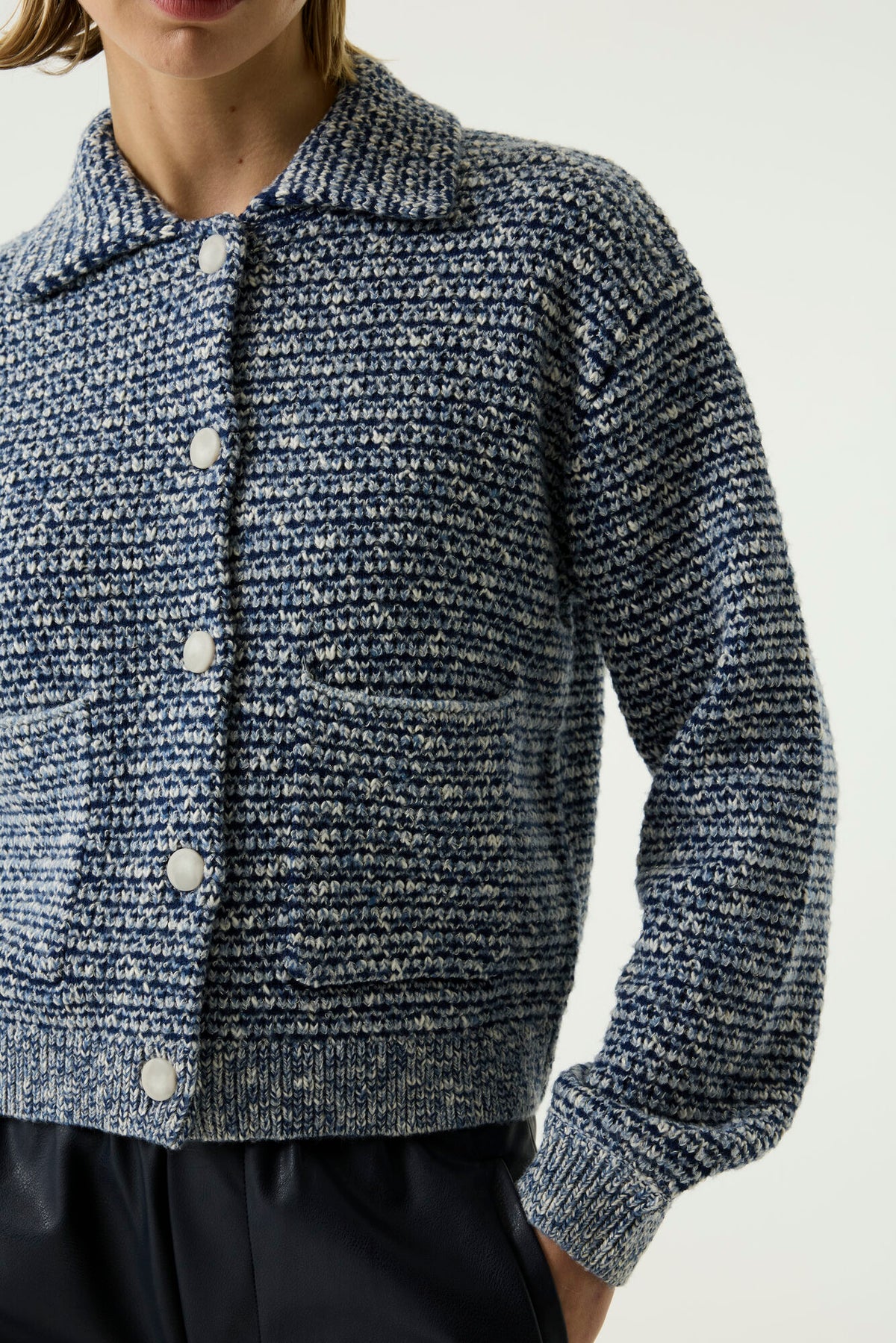 GARCIA KNIT CARDIGAN - SAPPHIRE MIST
