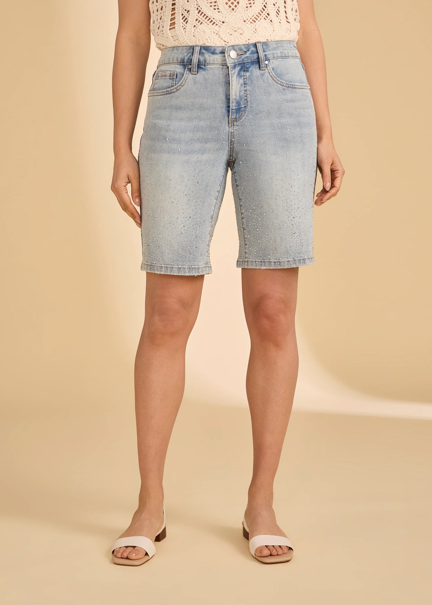 FDJ OLIVIA BERMUDA - INDIGO BLUE - Vi-Leen's Fashions