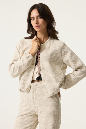 GARCIA TWEED JACKET - TAUPE MELEE - Vi-Leen's Fashions