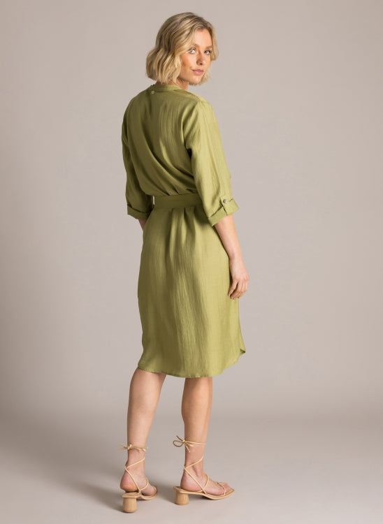 YEST KRISTEL DRESS - BOTANIC GREEN - Vi-Leen's Fashions